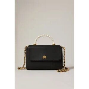 V-63. Lele Sadoughi Tabitha Flap Leather Crossbody Bag